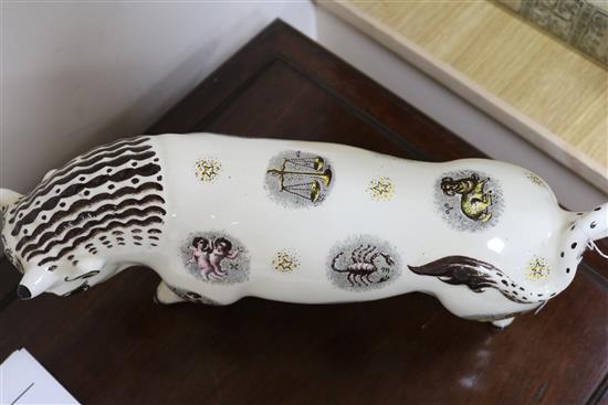 A Wedgwood Barlaston Zodiac bull, length 40cm